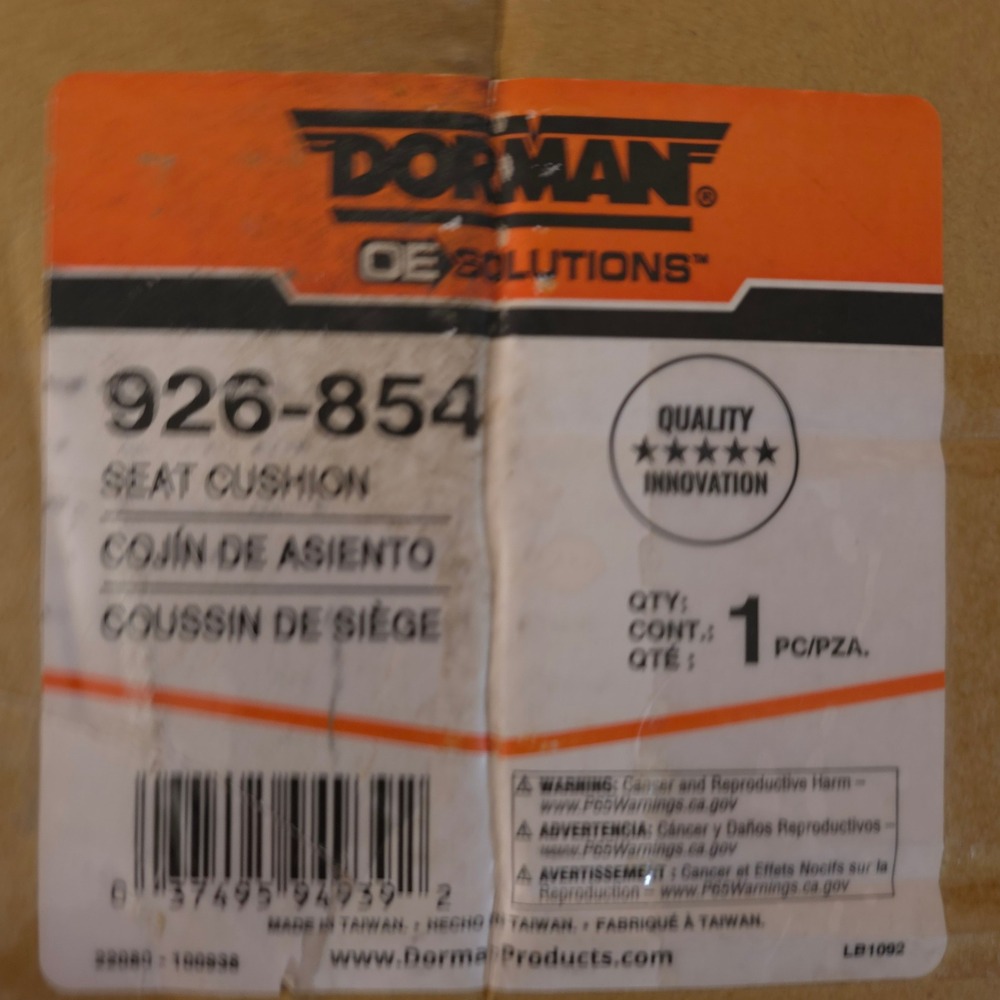 Dorman 926-854 Front Lower‎ Seat Cushion Tan Gray Chevy Express GMC Savana - Picture 3 of 11